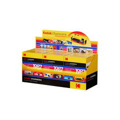 Kodak Charmera display box with multiple boxes stacked on a white background