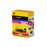 Kodak Charmera keychain digital camera packaging with colorful design on a white background