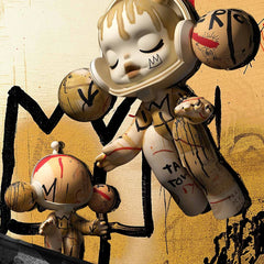 MEGA SKULLPANDA 400% JEAN-MICHEL BASQUIAT