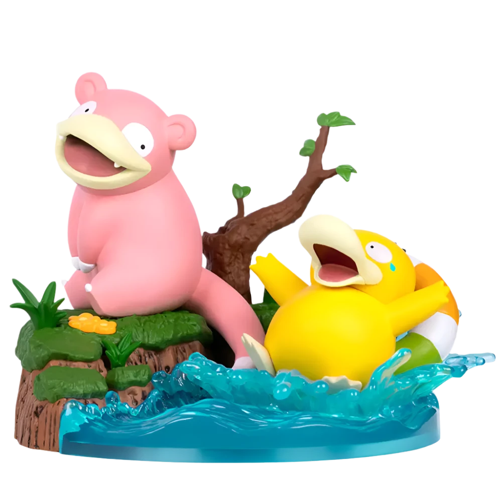 POKEMON Prime Psyduck and Slowpoke Figure